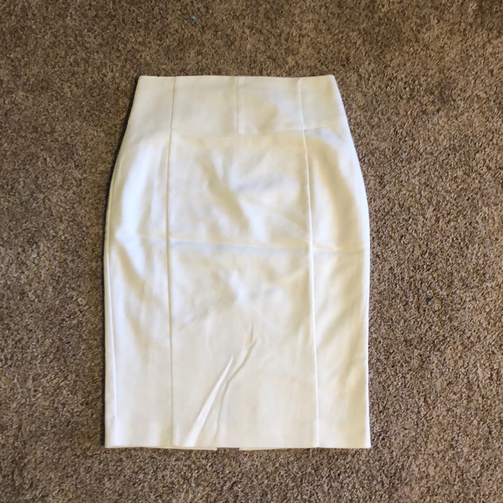 White Express pencil skirt